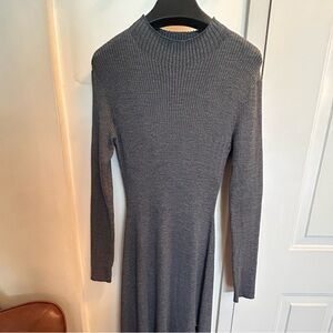 Maje Grey Long Sleeve Dress size 38